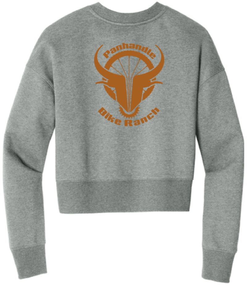 PBR Logo Womans Fleeced Crop Crew