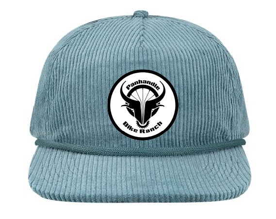 5 Panel Corduroy Rope Hat - Lake Blue