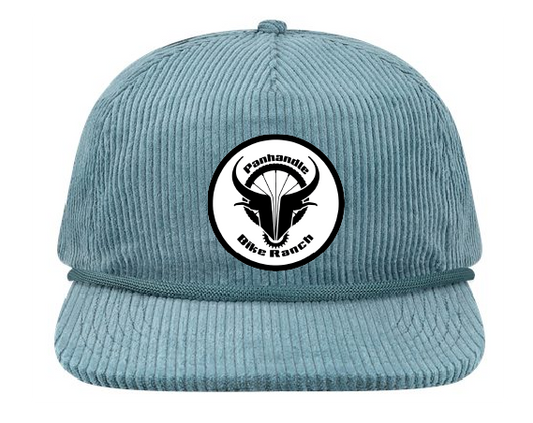 5 Panel Corduroy Rope Hat - Lake Blue